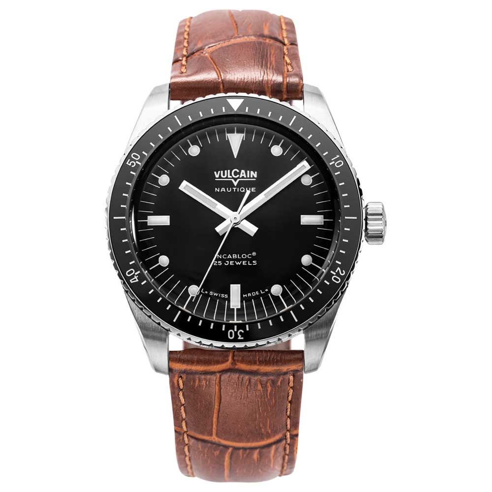 VULCAIN Skindiver Nautique - Black with White Lum