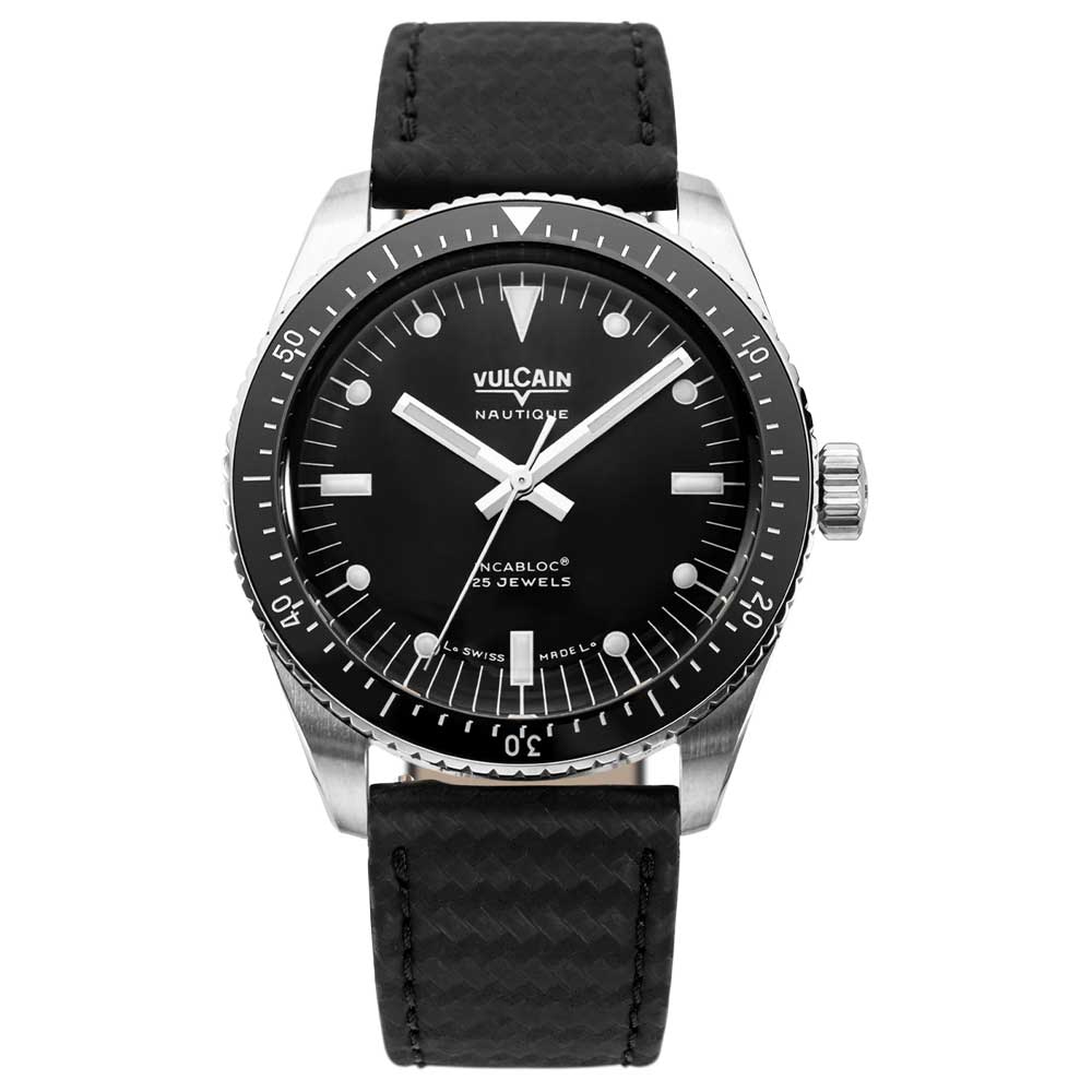 VULCAIN Skindiver Nautique - Black with White Lum