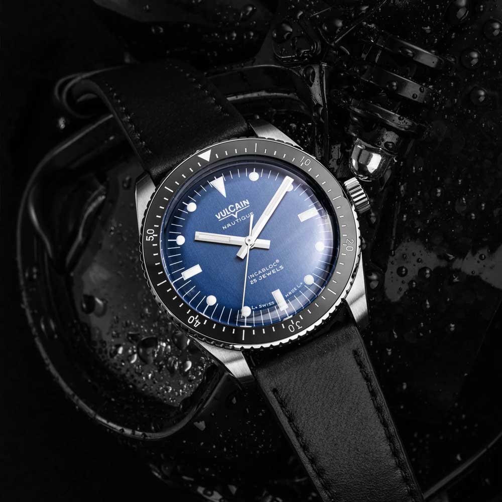 VULCAIN Skindiver Nautique - Blue with White Lum