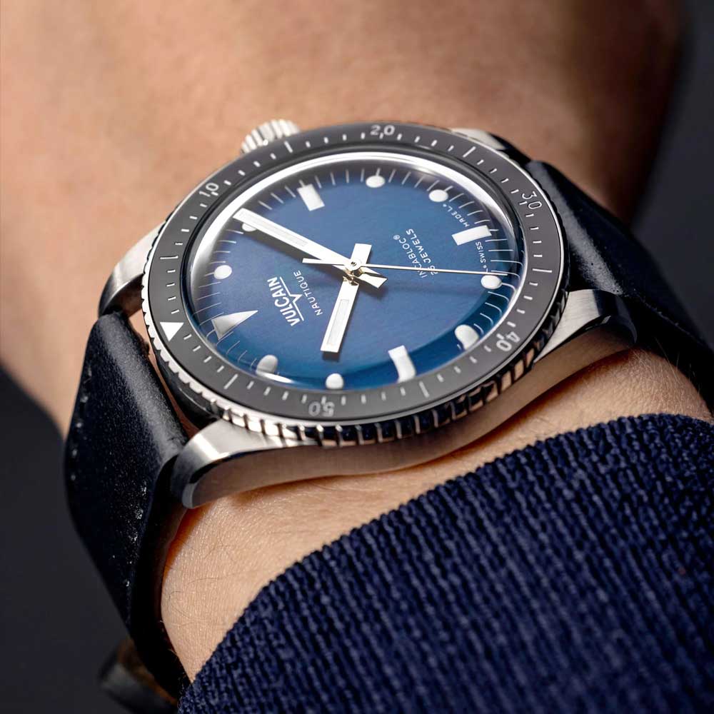 VULCAIN Skindiver Nautique - Blue with White Lum