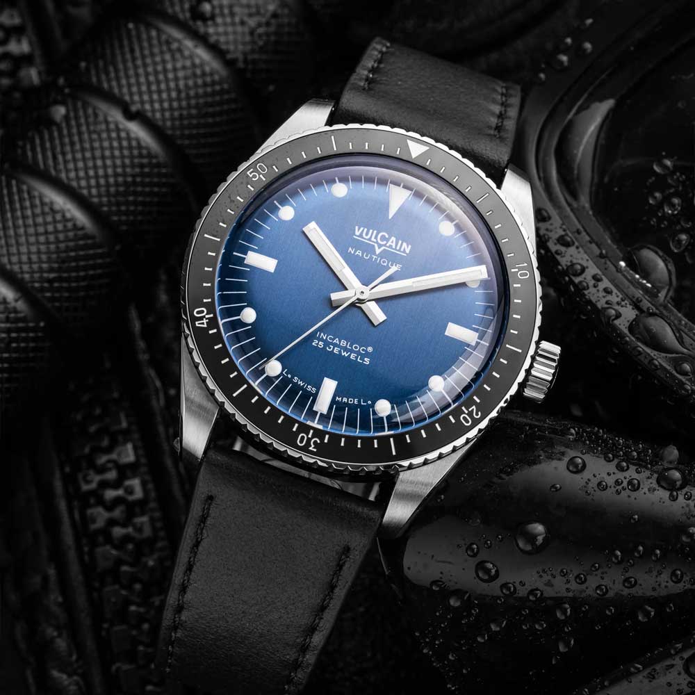 VULCAIN Skindiver Nautique - Blue with White Lum