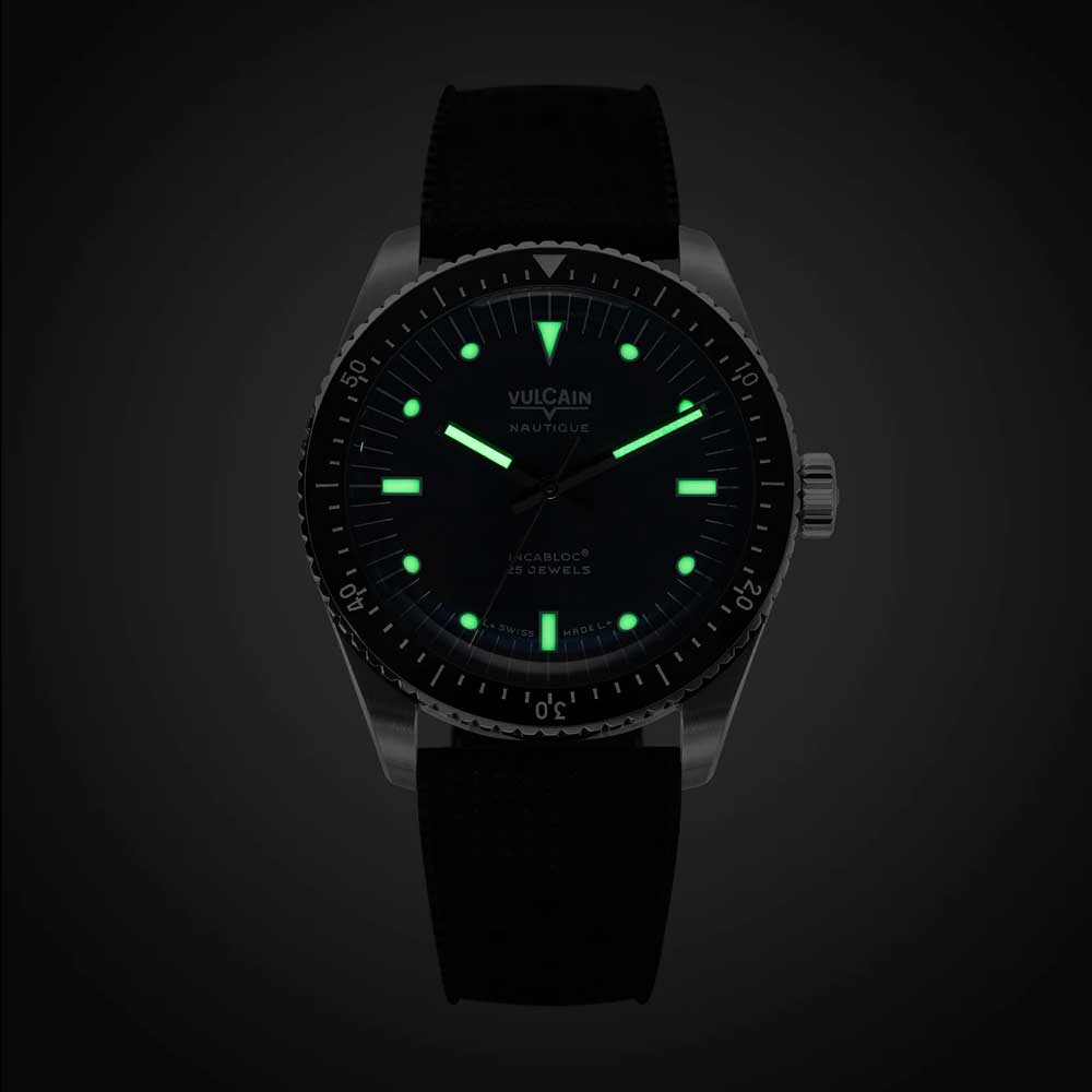 VULCAIN Skindiver Nautique - Blue with White Lum