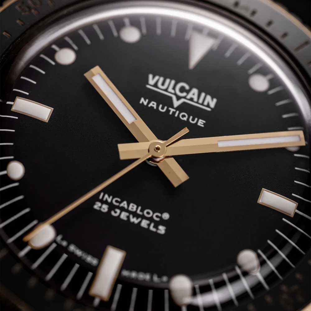 VULCAIN Skindiver Nautique - Gold & Black
