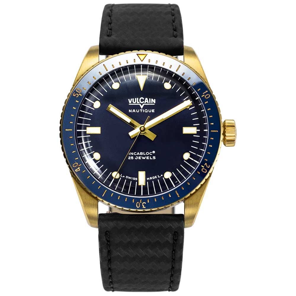 VULCAIN Skindiver Nautique - Gold & Blue