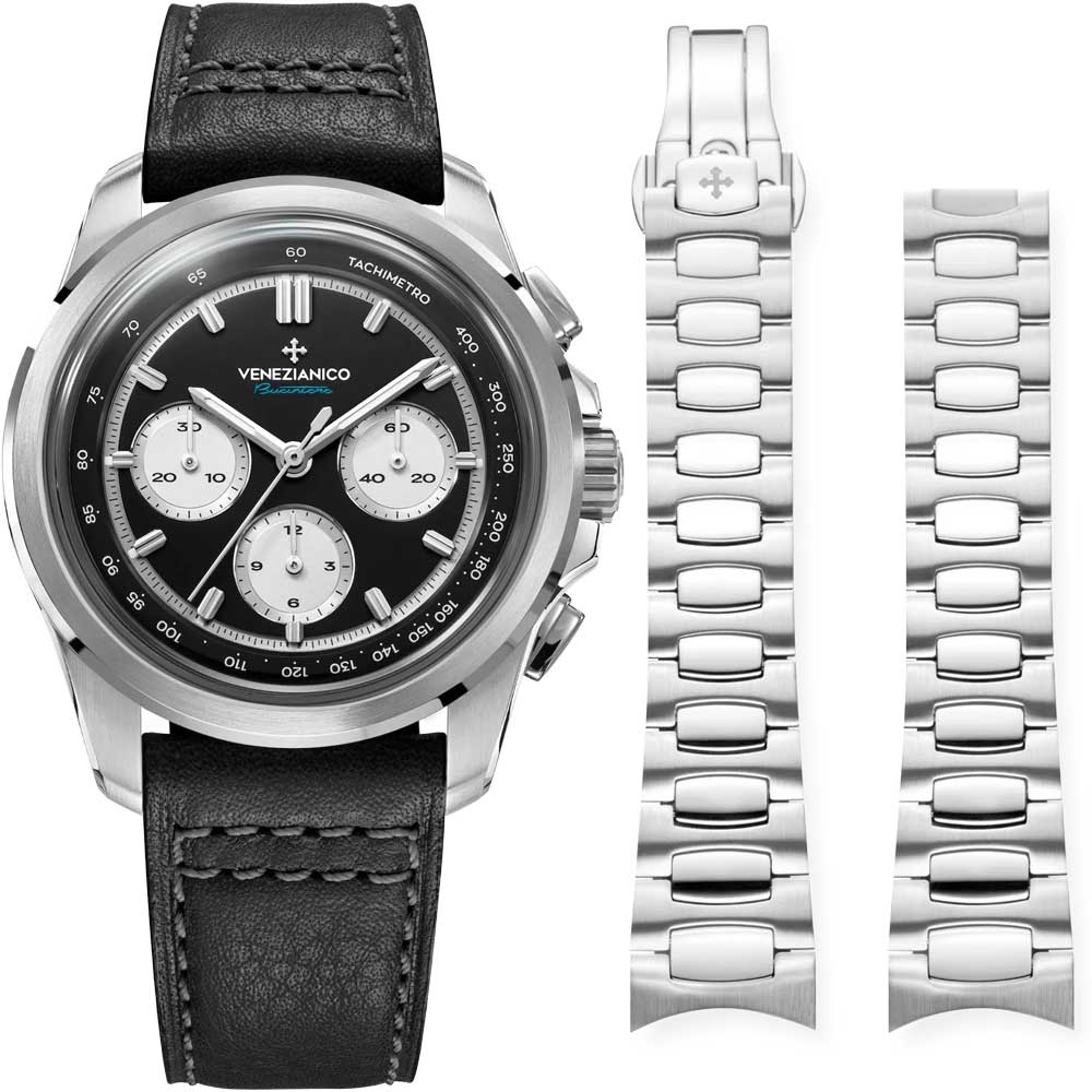 Venezianico Bucintoro 42 - 8221511C Black Chronograph – WATCHDAVID