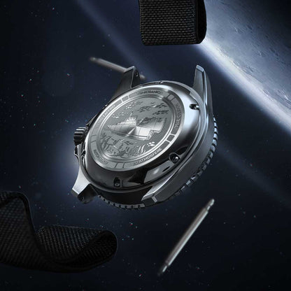 Venezianico Nereide Ultrablack 42mm 3921510 Taucheruhr  (Option + Stahl & oder Kautschuk)