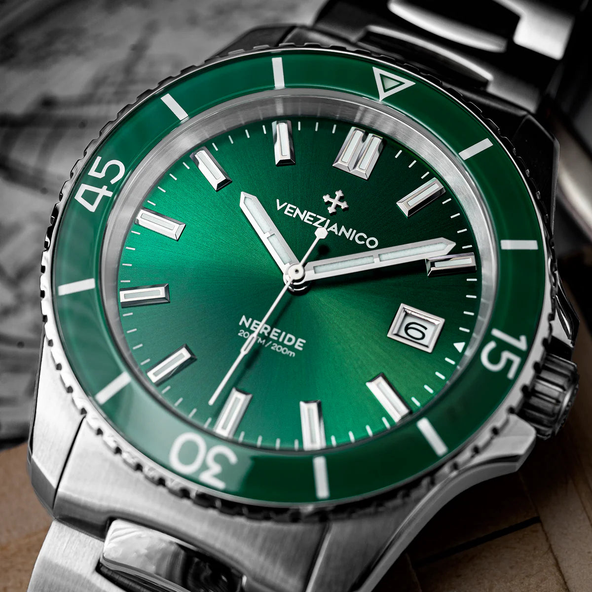 Venezianico Nereide 42 - 3321511C - Grünes Zifferblatt