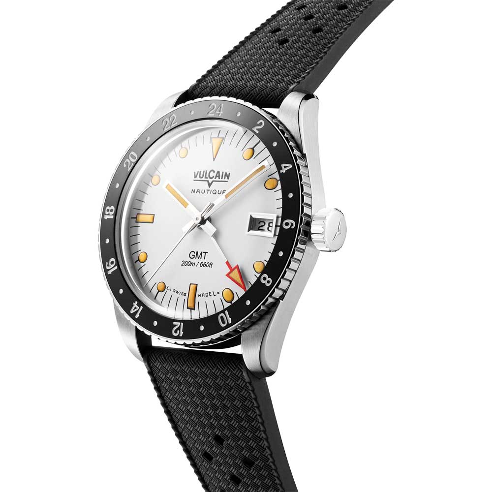 Vulcain Skindiver GMT - White Luminova Beige 680174A57.BHM286