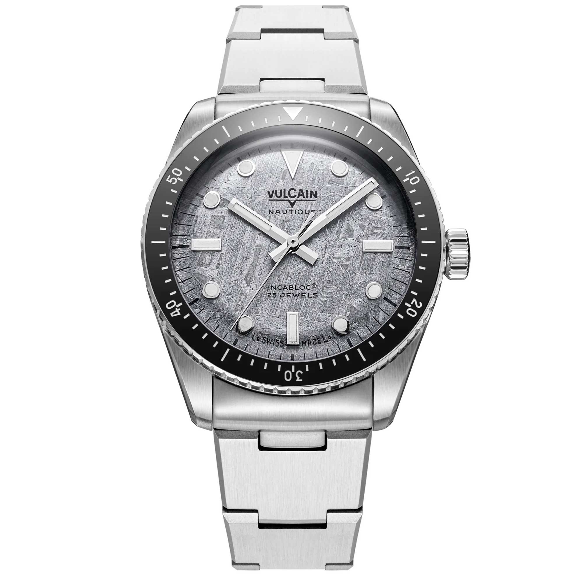 Vulcain Skindiver Náutico GMT - Negro Luminova Blanco 680174B07.BHM286