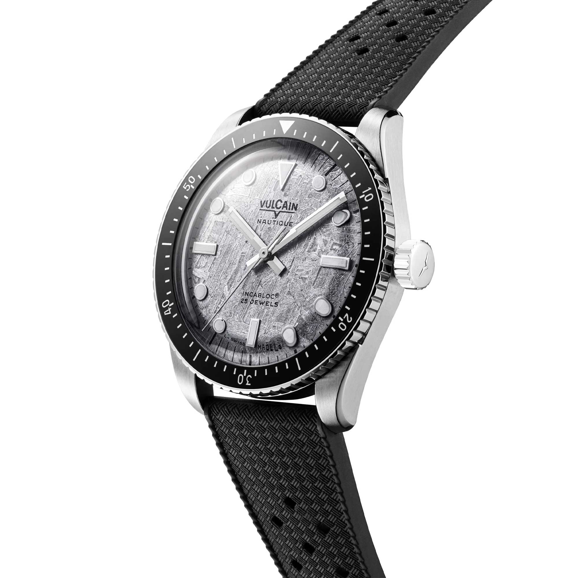 Vulcain Skindiver Náutico GMT - Negro Luminova Blanco 680174B07.BHM286
