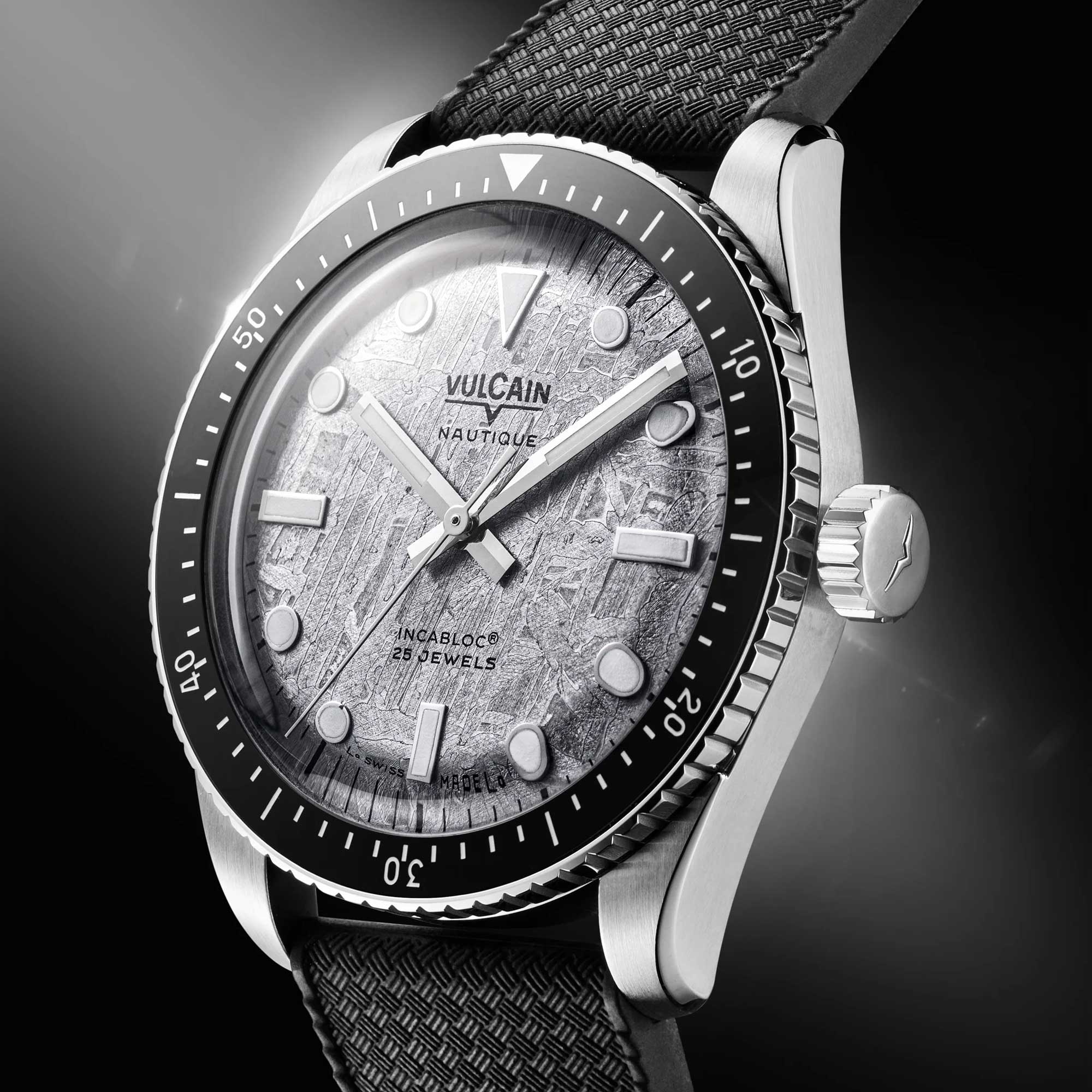 Vulcain Skindiver Náutico GMT - Negro Luminova Blanco 680174B07.BHM286