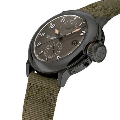 WALTHAM Field & Marine Dual Time Gunmetal Grey