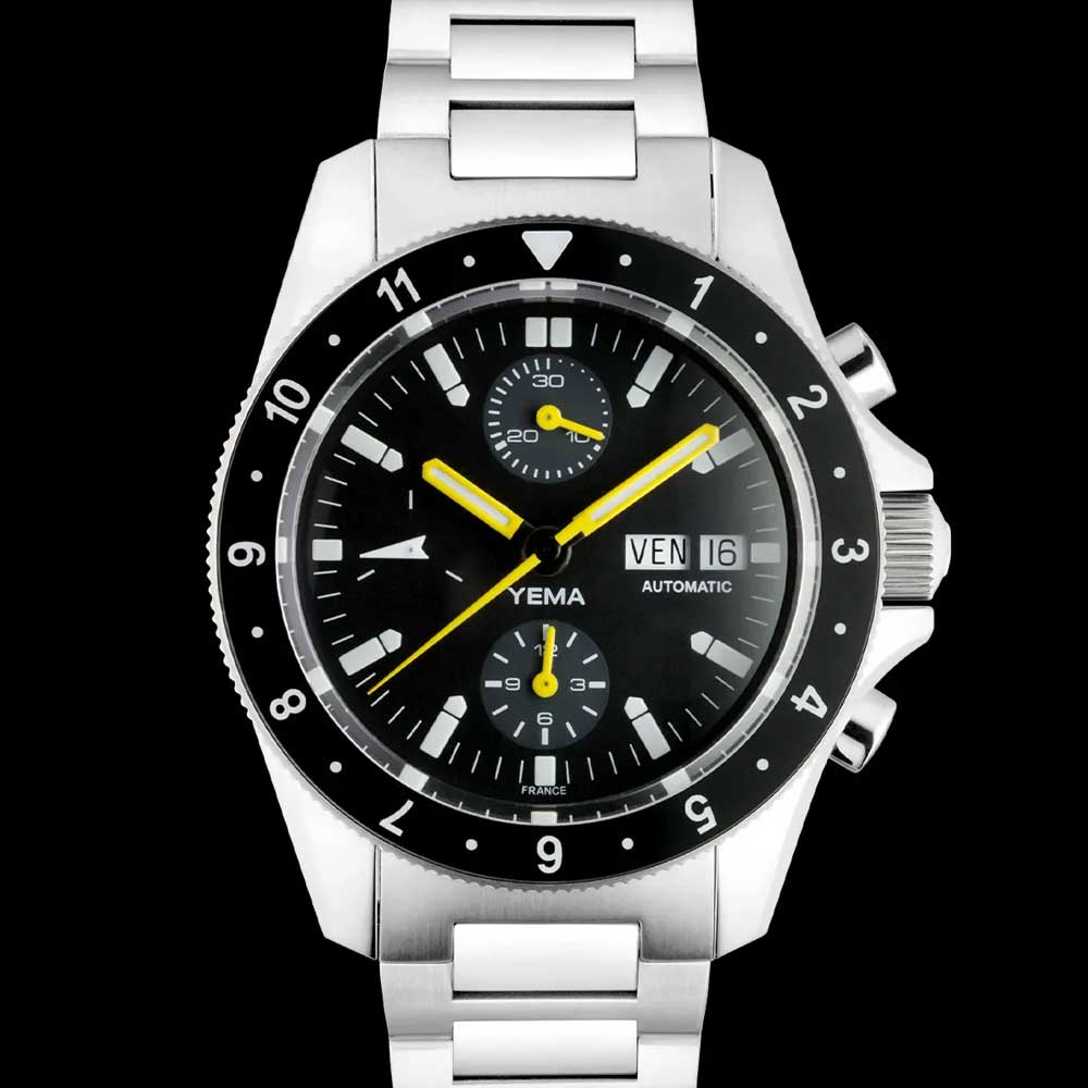 Ocean Crawler Core Diver - Black Mother of Pearl - Carbon Fiber Bezel