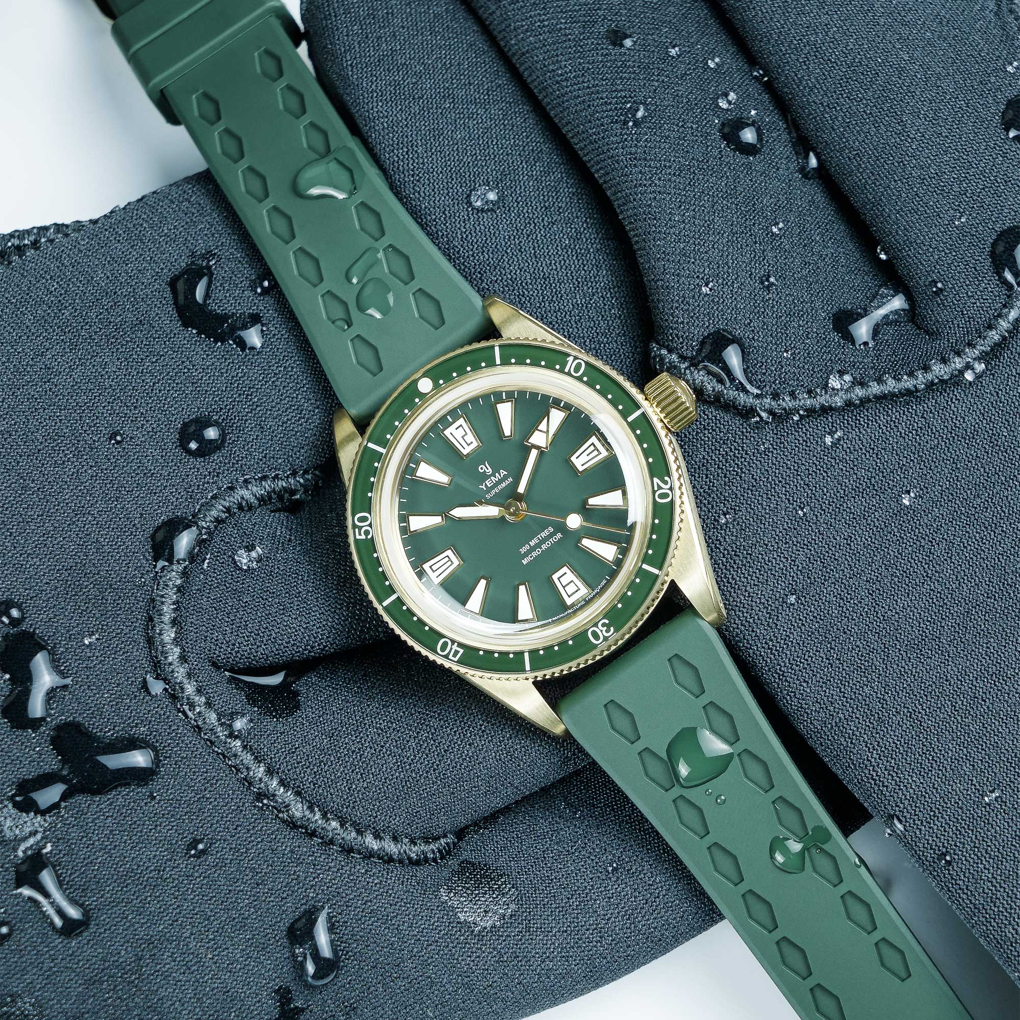 Yema SKIN DIVER SLIM BRONZE CMM.20 Green