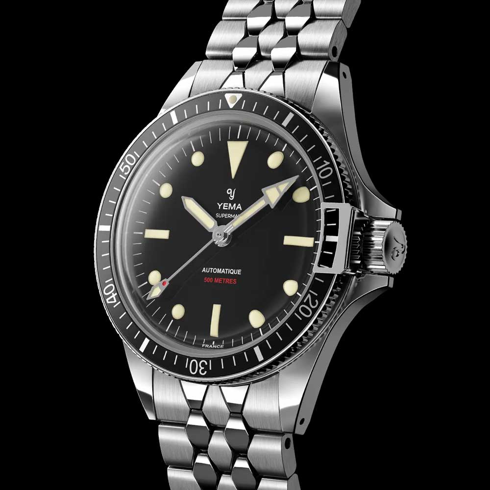 Ocean Crawler Core Diver - Black Mother of Pearl - Carbon Fiber Bezel