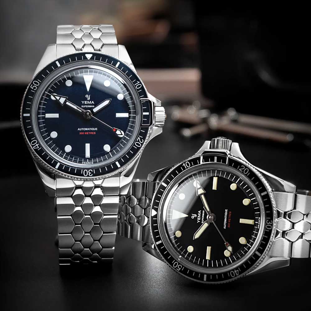 Ocean Crawler Core Diver - Black Mother of Pearl - Carbon Fiber Bezel