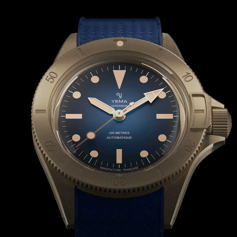 YEMA Superman Bronze Blau Limited Edition