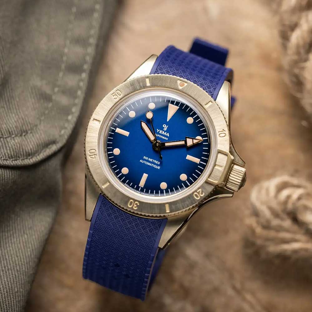 YEMA Superman Bronze Blau Limited Edition