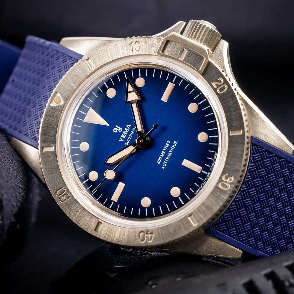 YEMA Superman Bronze Blau Limited Edition