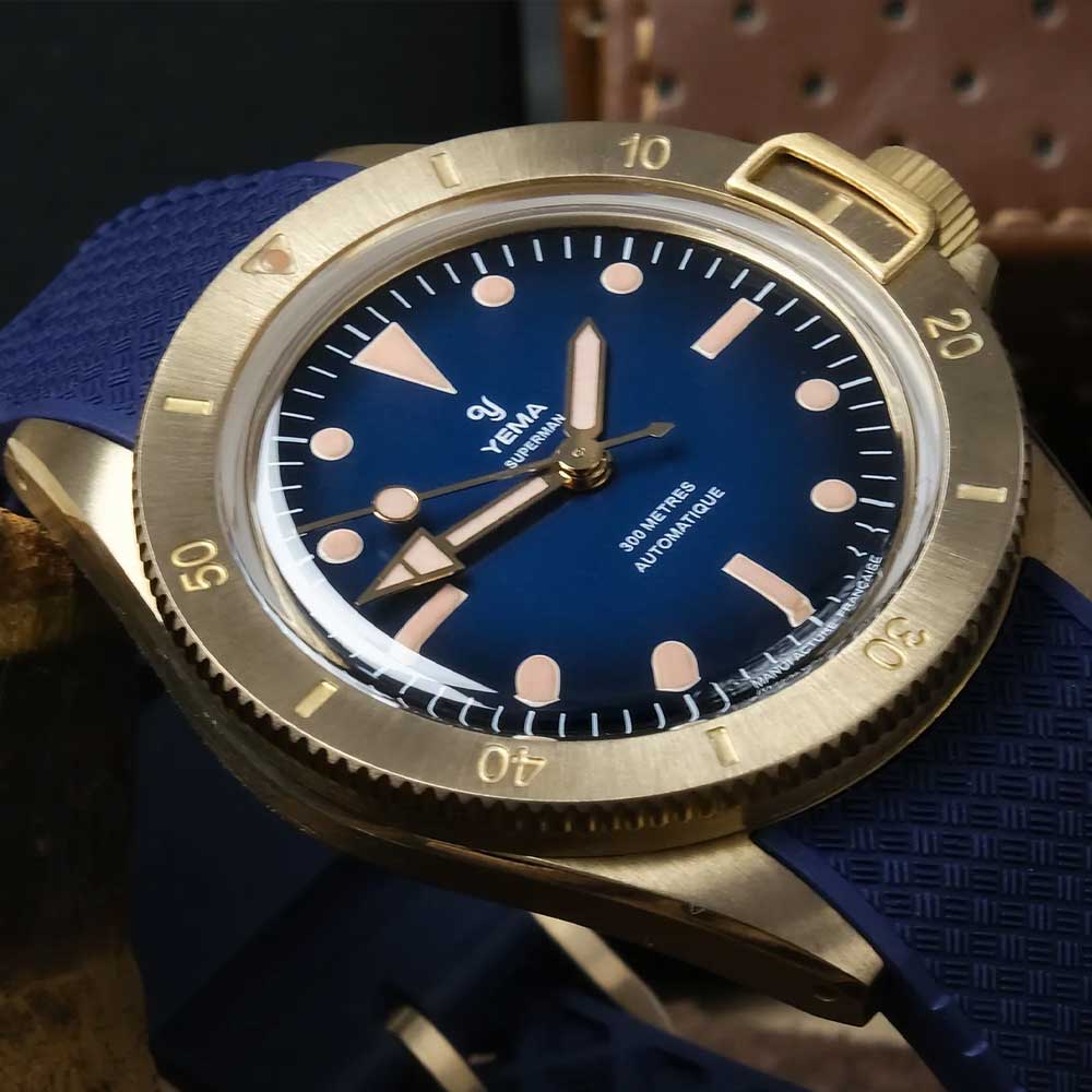 YEMA Superman Bronze Blau Limited Edition