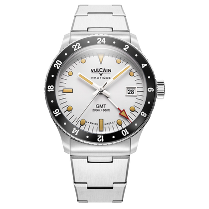 Vulcain Skindiver GMT - White Luminova Beige 680174A57.BHM286