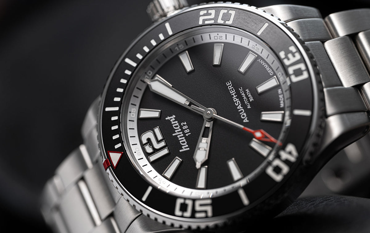 Hanhart AQUASPHERE Matte Black, 42mm, Stimmungsbild