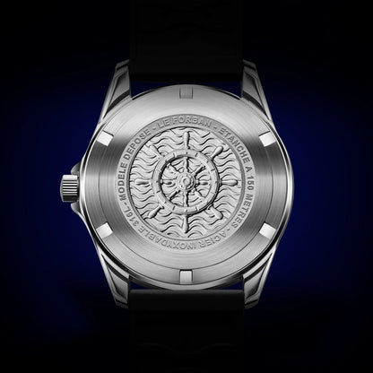 Le Forban Sécurité Mer - La Brestoise Schwarz Taucheruhr Rückseite