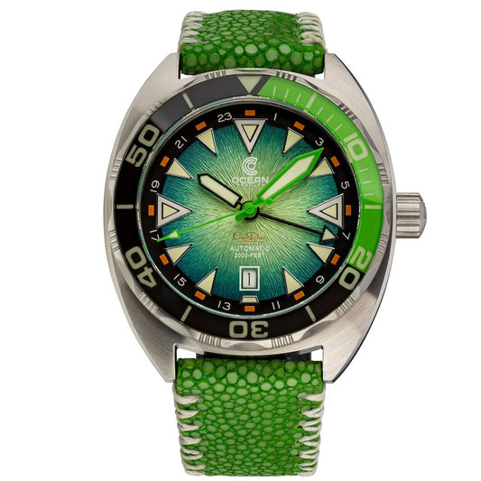 Ocean Crawler Core Diver GMT V3 - Green/Green: Die ultimative Taucheruhr