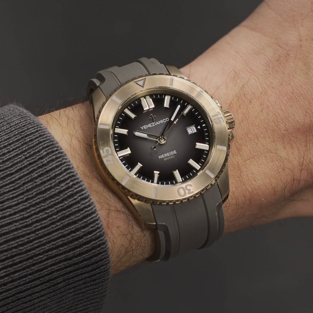 Venezianico Nereide Bronzo 4521555 Taucheruhr Bronze